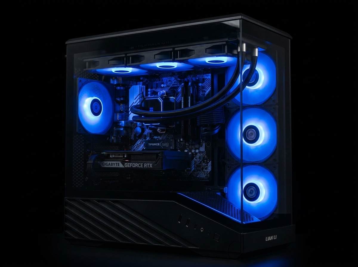Budget AM4 build — interior side view